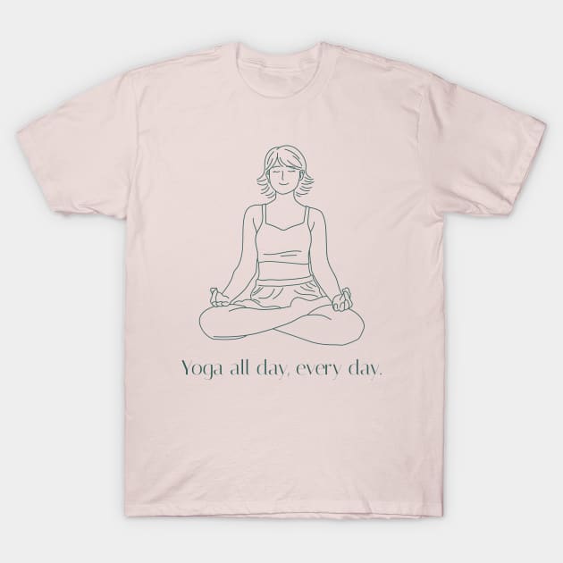 Yoga Lover Yoga Girl T-Shirt by Tip Top Tee's